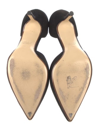 Francesco Russo Suede D'Orsay Pumps