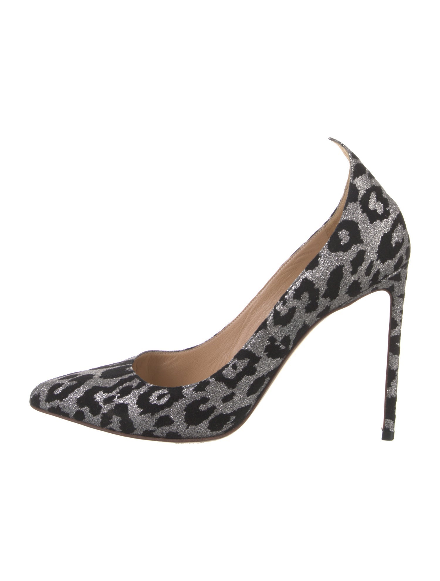Francesco Russo Suede Animal Print Pumps