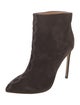 Francesco Russo Suede Keyhole Accent Boots