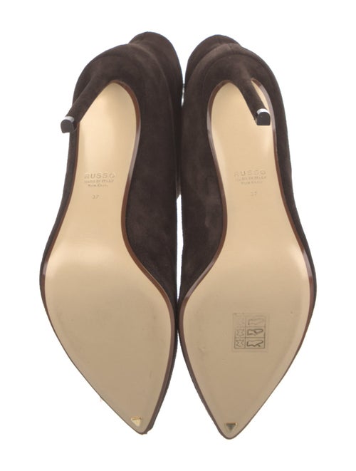 Francesco Russo Suede Keyhole Accent Boots