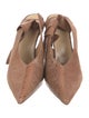 Francesco Russo Suede Slingback Pumps w/ Tags