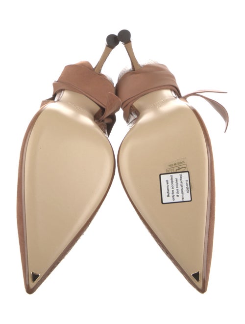 Francesco Russo Suede Slingback Pumps w/ Tags