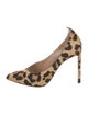 Francesco Russo Ponyhair Animal Print Pumps w/ Tags