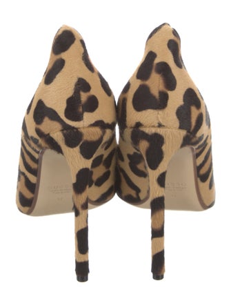 Francesco Russo Ponyhair Animal Print Pumps w/ Tags