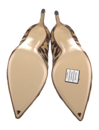 Francesco Russo Ponyhair Animal Print Pumps w/ Tags