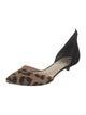 Francesco Russo Suede Animal Print D'Orsay Pumps