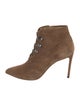 Francesco Russo Suede Lace-Up Boots