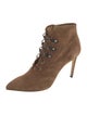 Francesco Russo Suede Lace-Up Boots