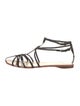 Francesco Russo Leather Braided Accents Gladiator Sandals w/ Tags