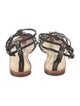 Francesco Russo Leather Braided Accents Gladiator Sandals w/ Tags