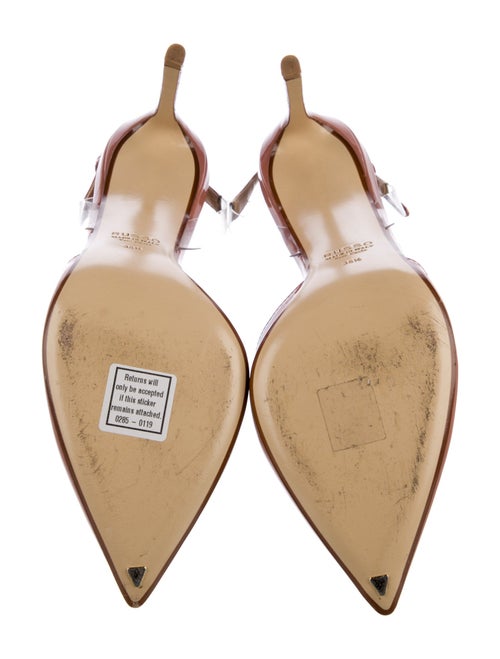 Francesco Russo Patent Leather Slingback Pumps