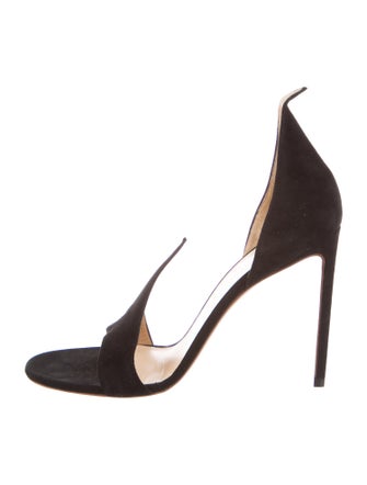 Francesco Russo Suede D'Orsay Pumps
