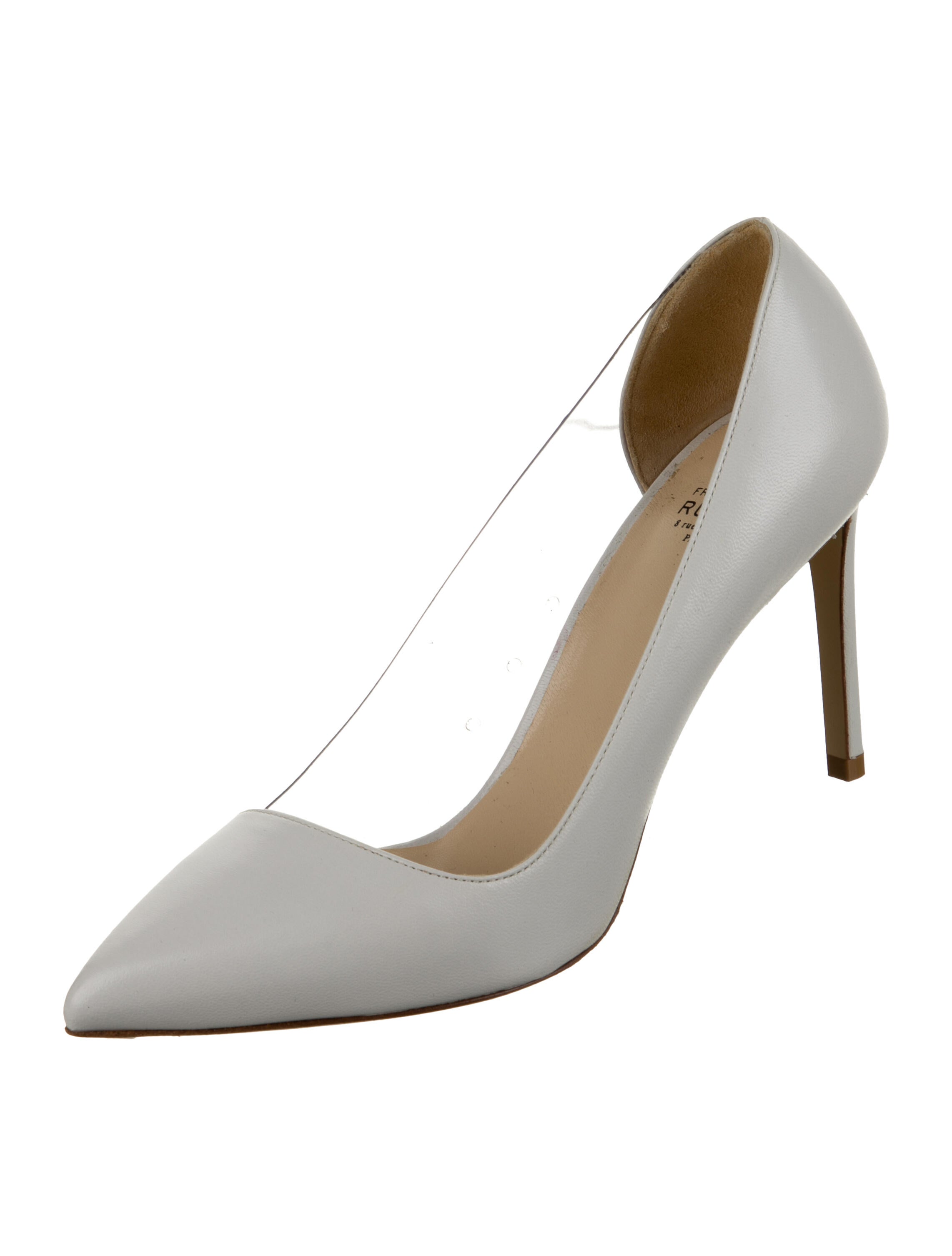 Francesco Russo Leather D'Orsay Pumps