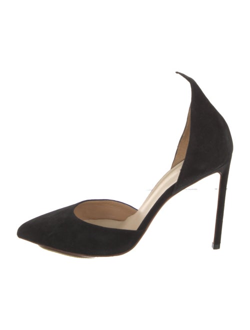 Francesco Russo Suede D'Orsay Pumps