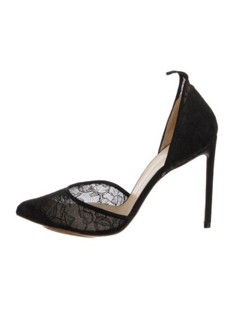 Francesco Russo Suede D'Orsay Pumps