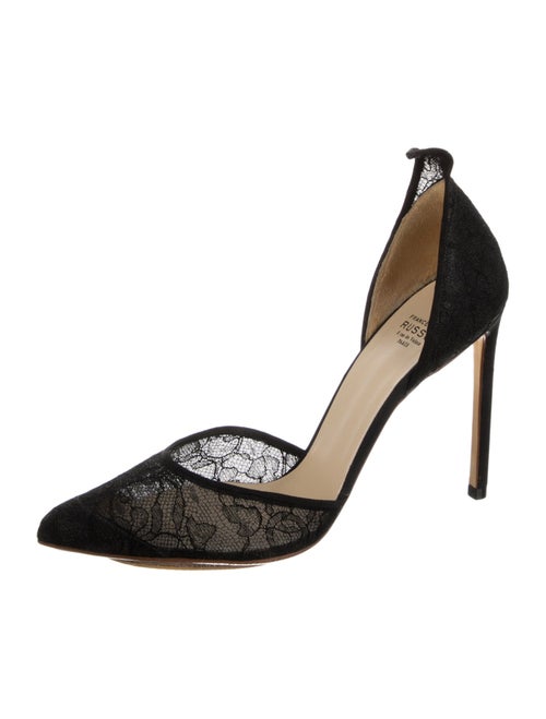 Francesco Russo Suede D'Orsay Pumps