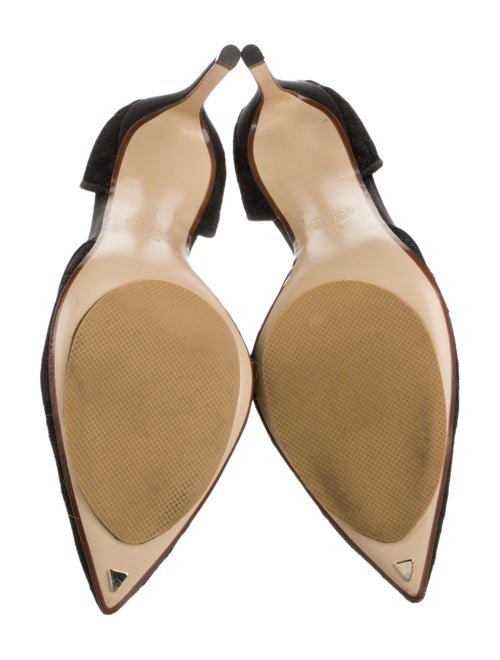 Francesco Russo Suede D'Orsay Pumps