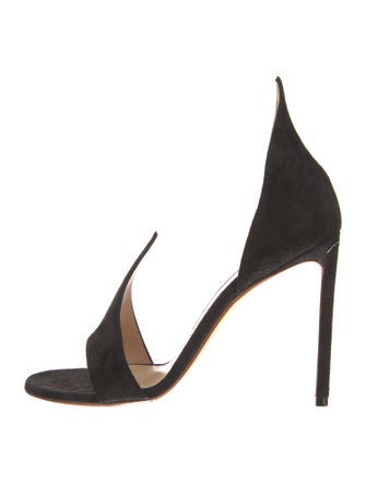 Francesco Russo Suede D'Orsay Pumps