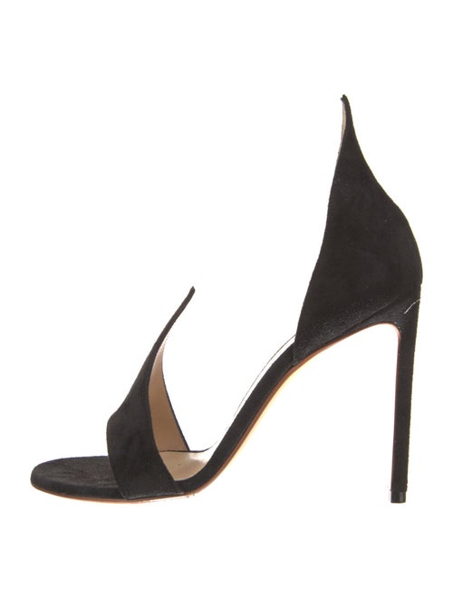 Francesco Russo Suede D'Orsay Pumps