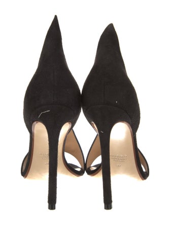Francesco Russo Suede D'Orsay Pumps
