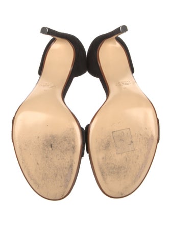 Francesco Russo Suede D'Orsay Pumps