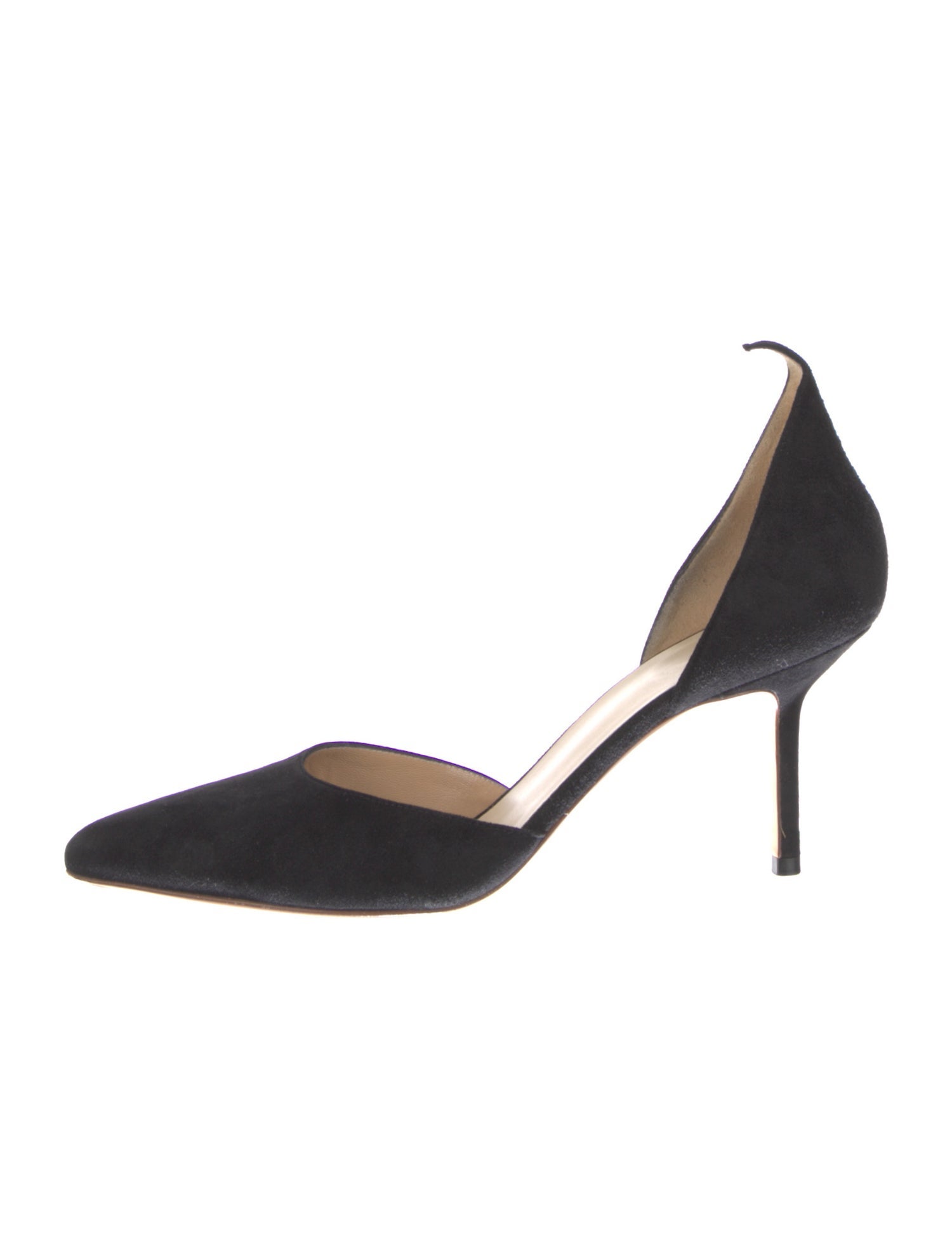 Francesco Russo Suede D'Orsay Pumps