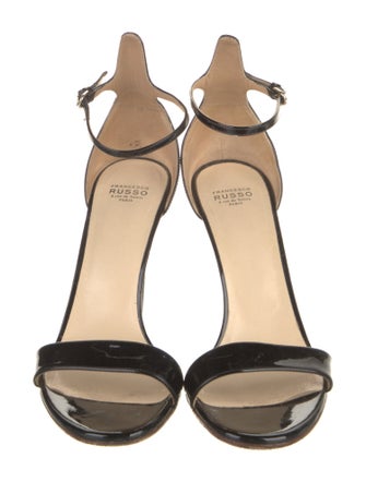 Francesco Russo Patent Leather Sandals