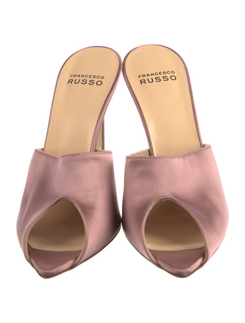 Francesco Russo Leather Mules