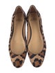 Francesco Russo Ponyhair Animal Print Flats