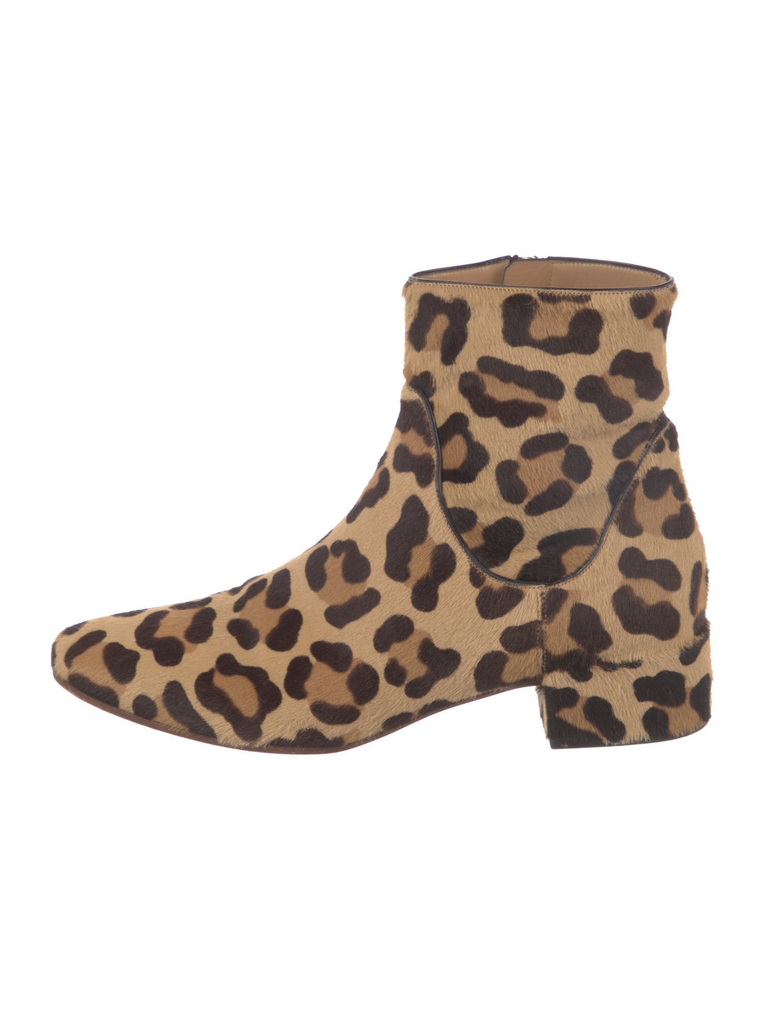 Francesco Russo Ponyhair Animal Print Boots