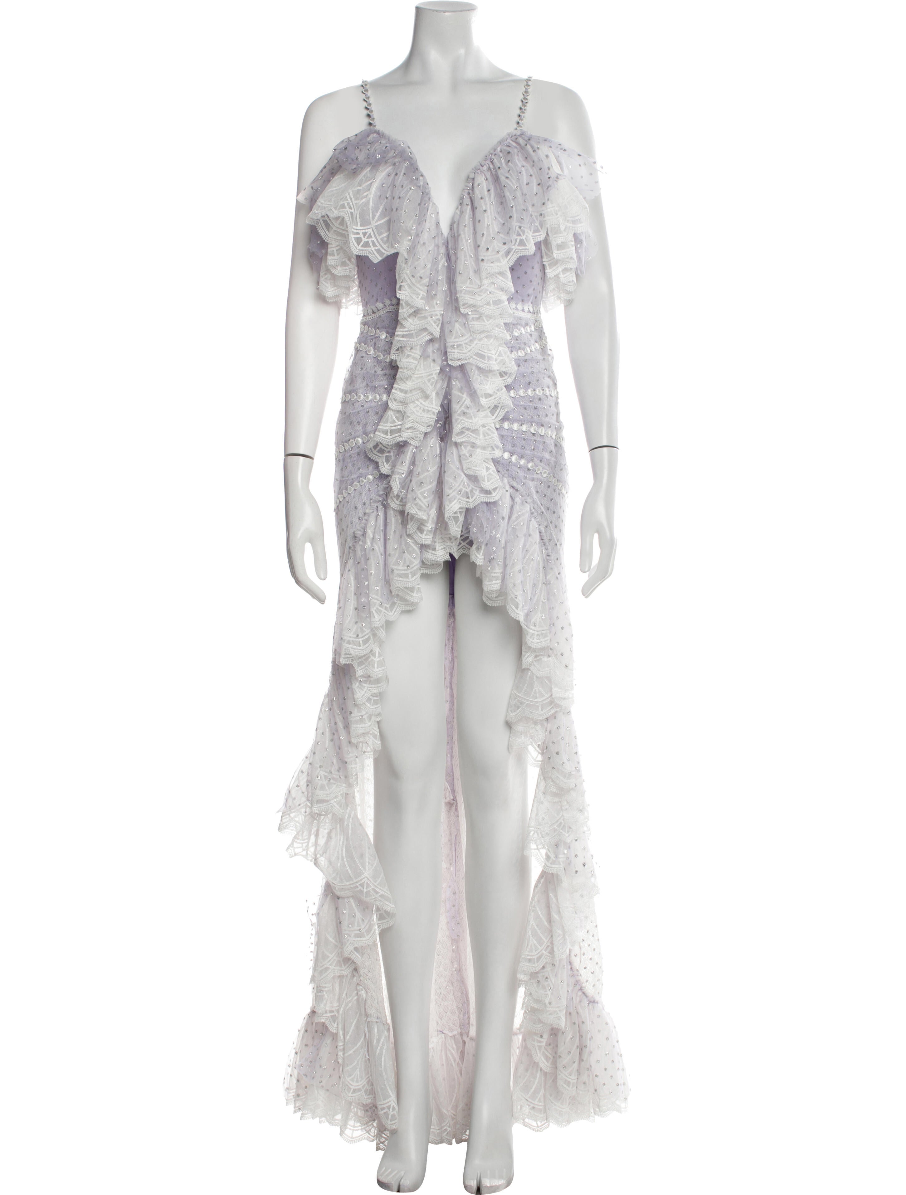 Raisa Vanessa Lace Pattern Long Dress