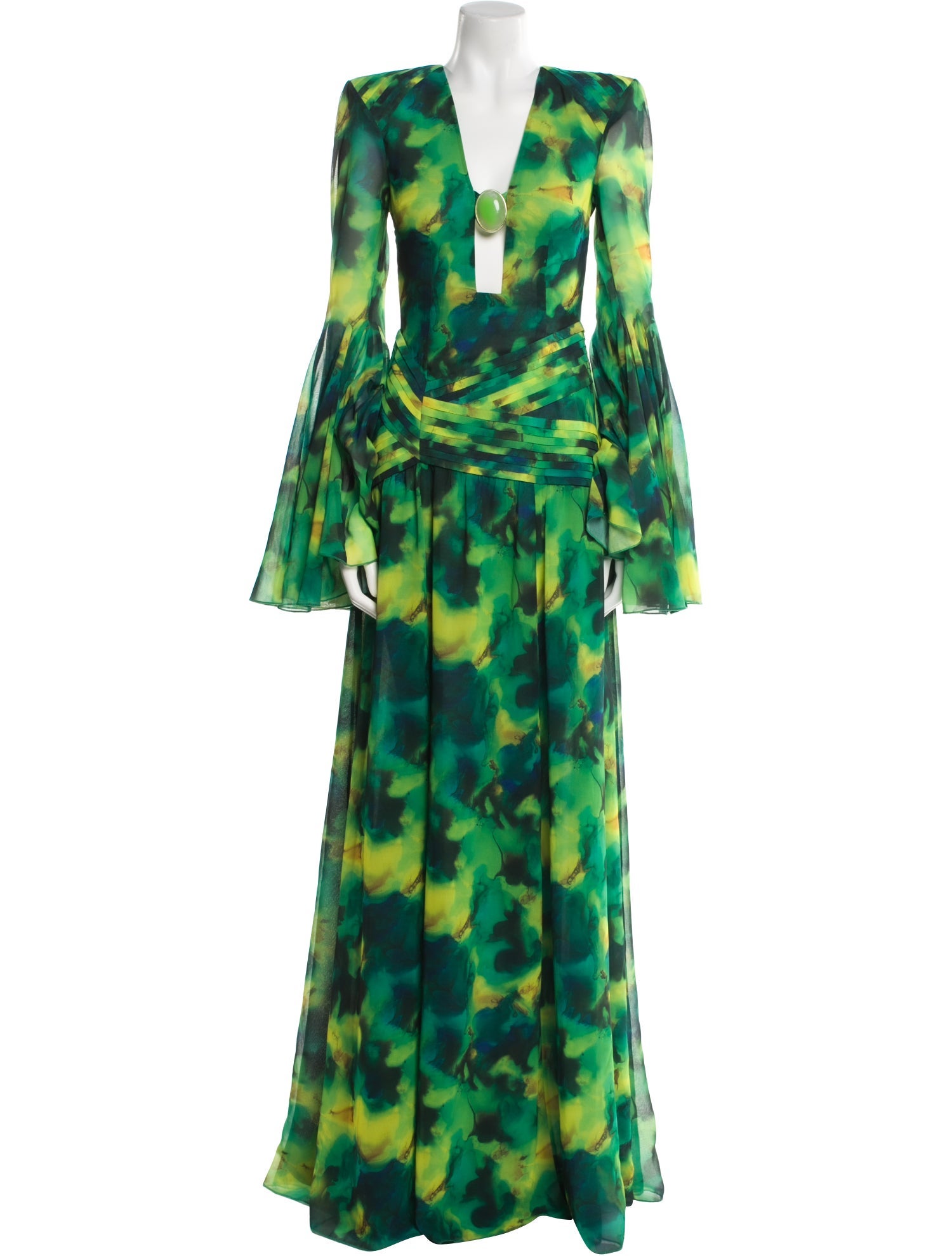 Raisa Vanessa Printed Long Dress w/ Tags