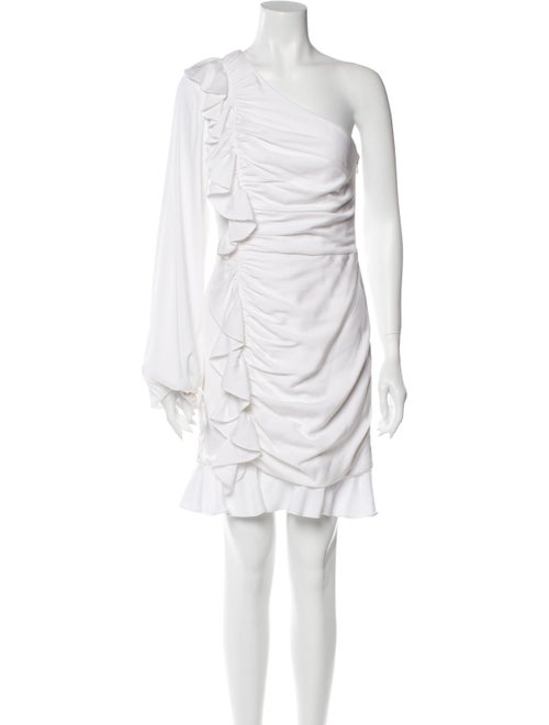 Rebecca Vallance One-Shoulder Mini Dress White