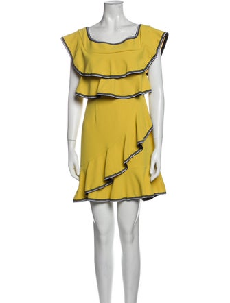 Rebecca Vallance Square Neckline Mini Dress