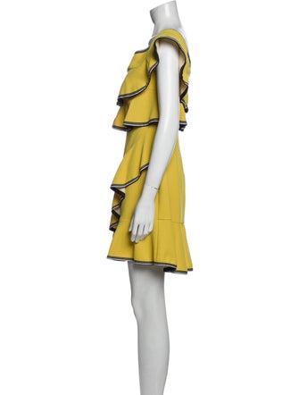 Rebecca Vallance Square Neckline Mini Dress