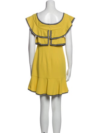 Rebecca Vallance Square Neckline Mini Dress