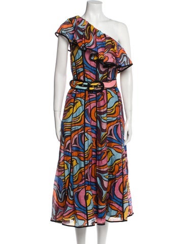 Rebecca Vallance Dresses Printed Long Dress Us6, Uk10 | M