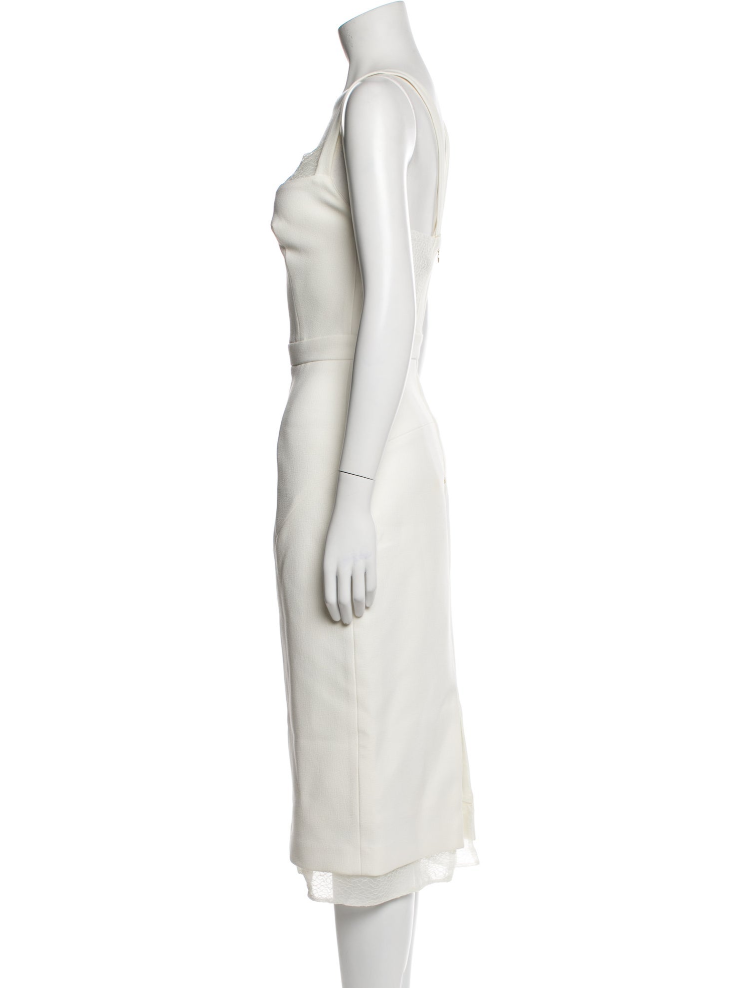 Rebecca Vallance Square Neckline Midi Length Dress