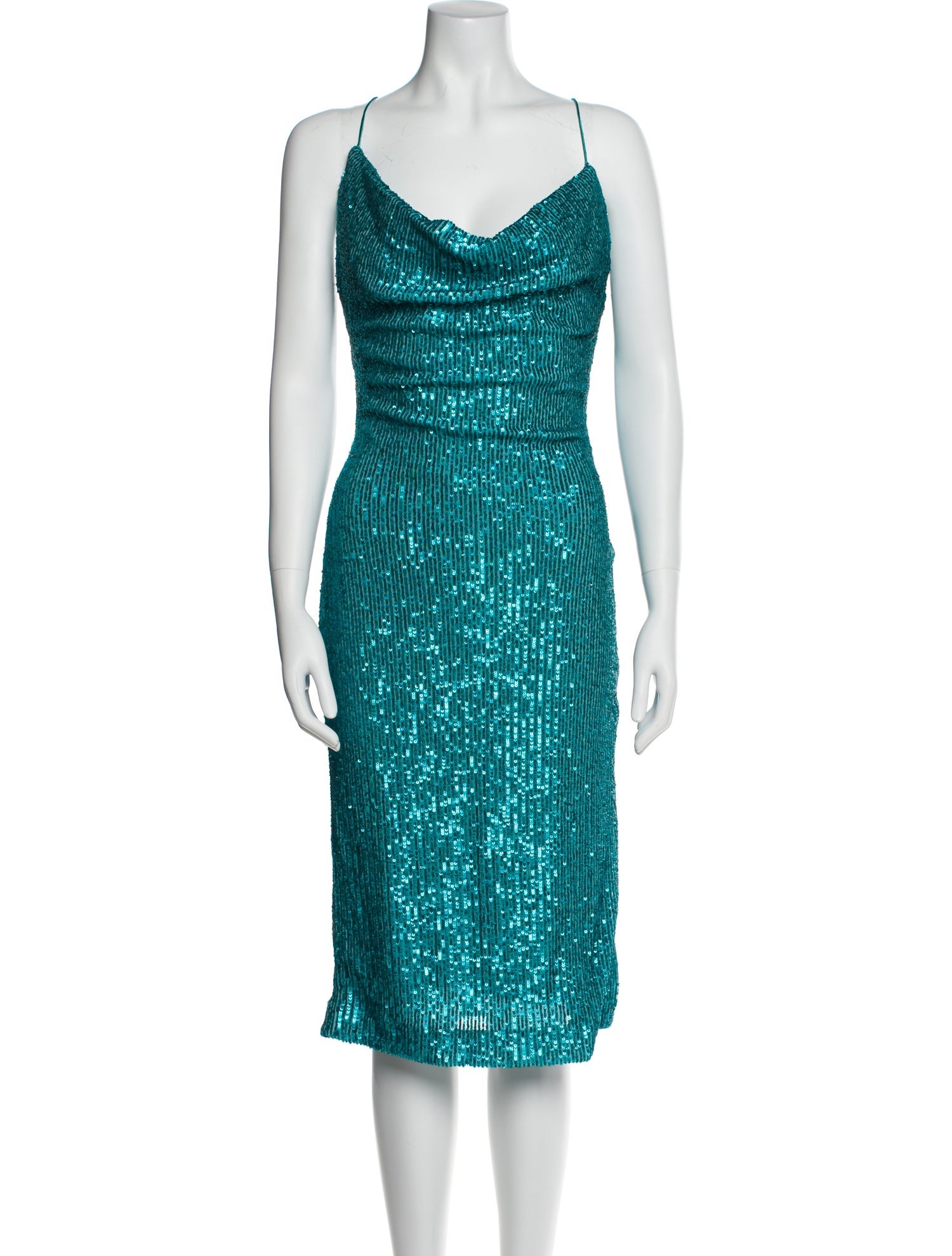 Rebecca Vallance Cowl Neck Mini Dress