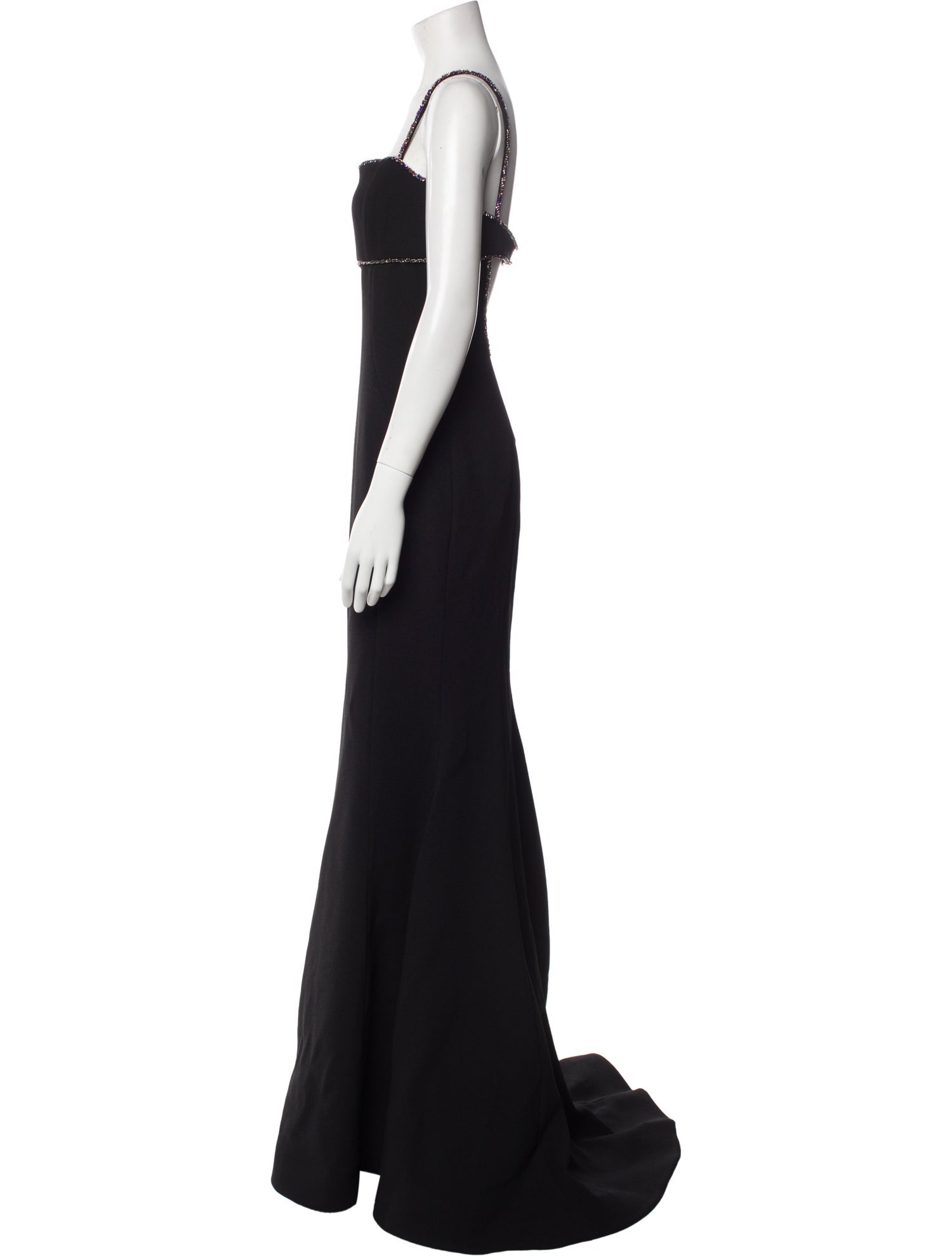 Rebecca Vallance Square Neckline Long Dress