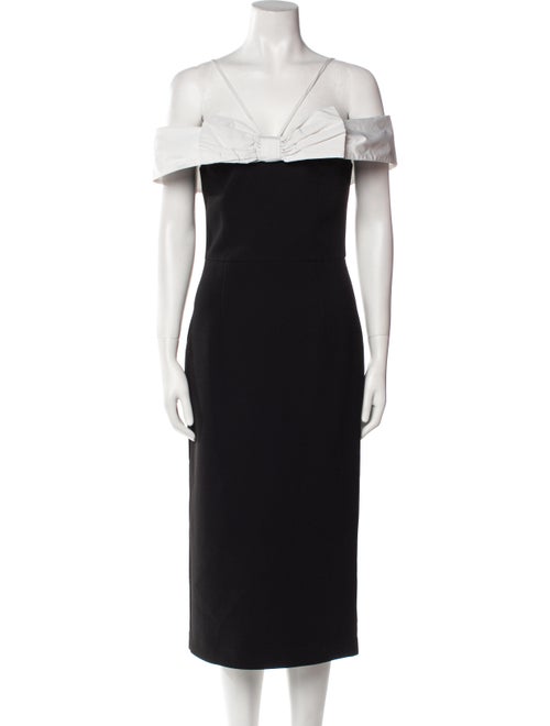 Rebecca Vallance Off-The-Shoulder Midi Length Dress