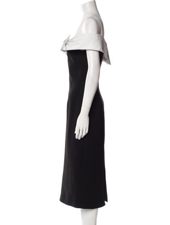 Rebecca Vallance Off-The-Shoulder Midi Length Dress