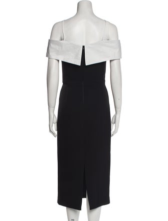 Rebecca Vallance Off-The-Shoulder Midi Length Dress