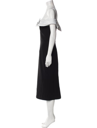 Rebecca Vallance V-Neck Midi Length Dress