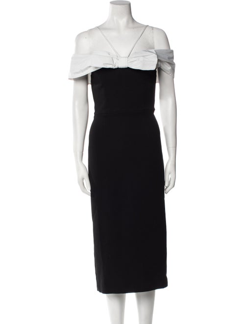 Rebecca Vallance V-Neck Midi Length Dress