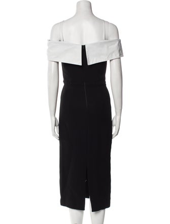 Rebecca Vallance V-Neck Midi Length Dress