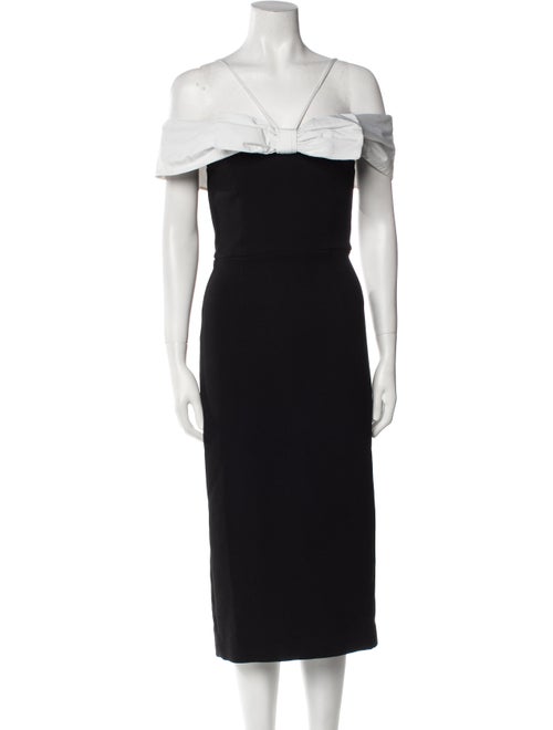 Rebecca Vallance V-Neck Midi Length Dress