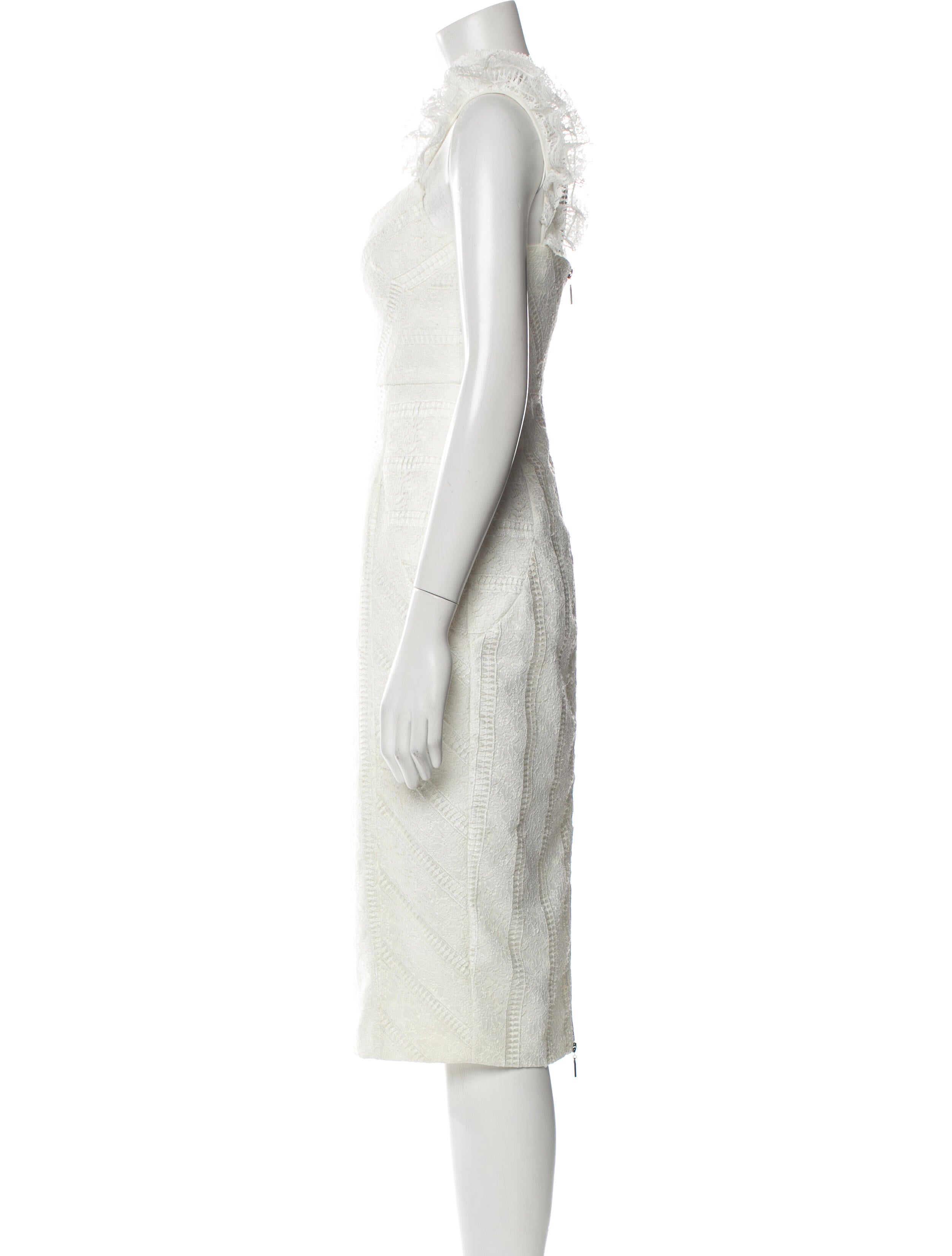 Rebecca Vallance Square Neckline Midi Length Dress