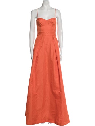Rebecca Vallance Square Neckline Long Dress