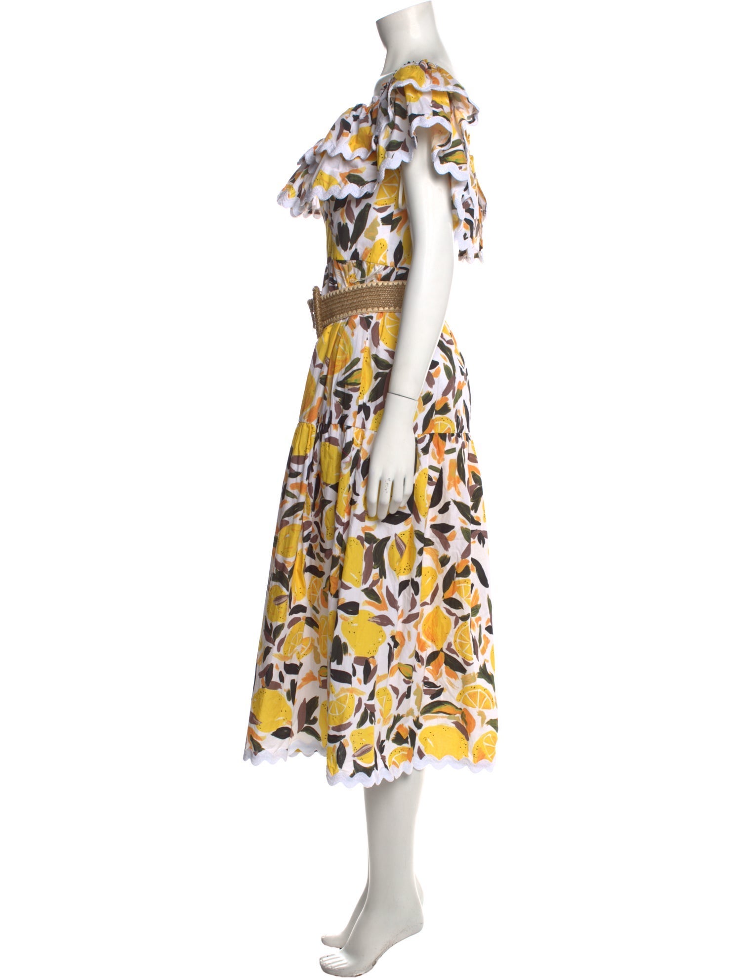 Rebecca Vallance Printed Midi Length Dress